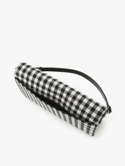 Cotton Gingham Print Clutch<agnès b. New