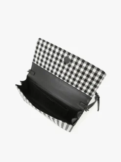 Cotton Gingham Print Clutch<agnès b. New