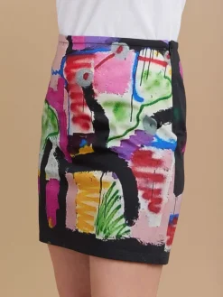 Cotton Screen-printed Skirt Artist Bishop Erin<agnès b. Cheap