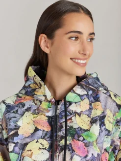 Cotton Werni Leaf Print Parka<agnès b. New