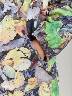 Cotton Werni Leaf Print Parka<agnès b. New