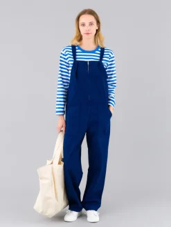 Dark Blue Cotton Canvas Jardinier Overalls<agnès b. Cheap