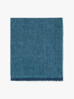 Dark Blue Linen Alessandro Scarf<agnès b. Cheap