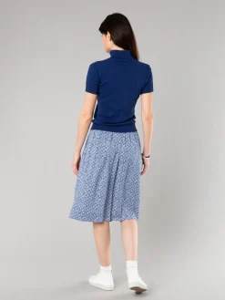 Dark Blue Short Sleeves Eddy Sweater<agnès b. Store