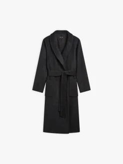 Dark Grey Wool And Alpaca Coat<agnès b. New