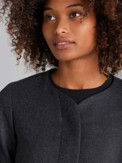 Dark Grey Wool Cesaria Jacket<agnès b. Shop