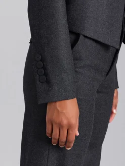 Dark Grey Wool Cesaria Jacket<agnès b. Shop