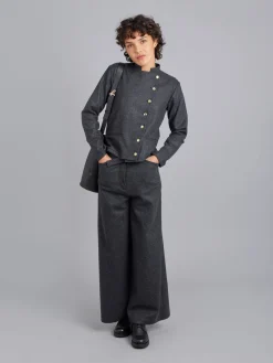 Dark Grey Wool Fifre Jacket<agnès b. Online