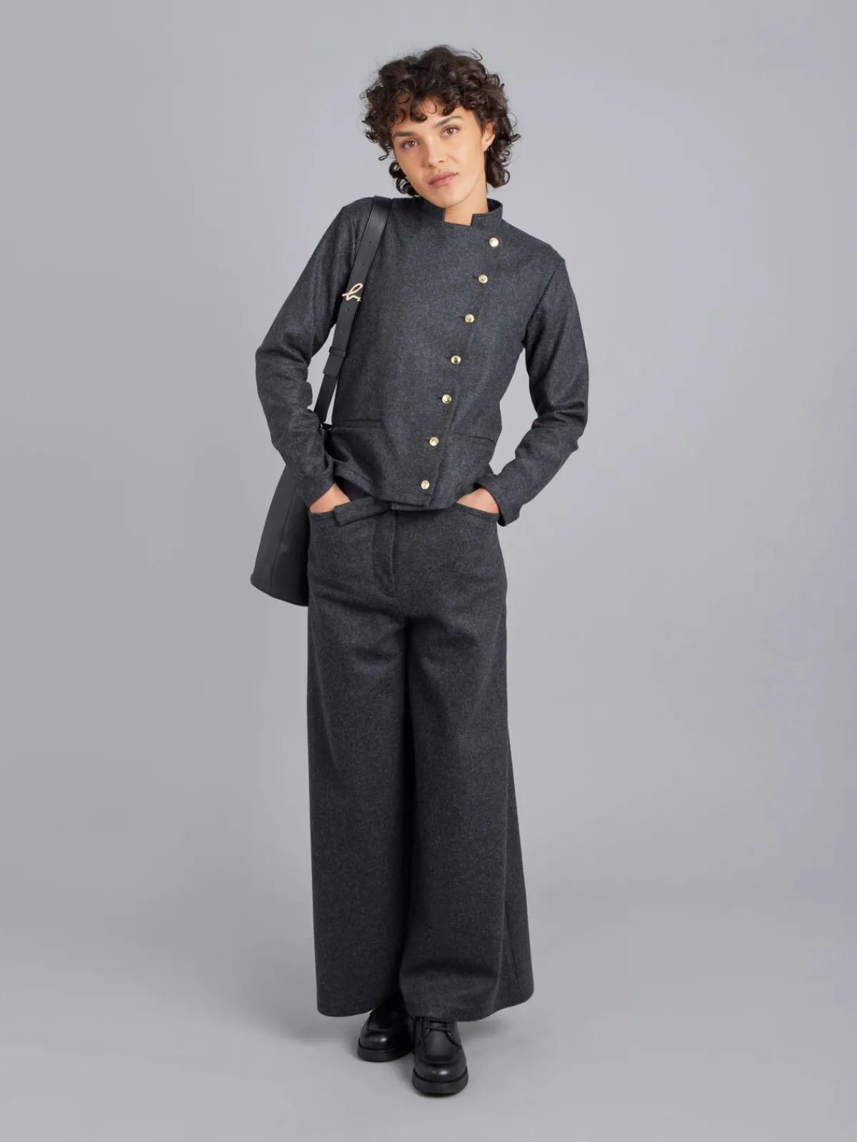Dark Grey Wool Fifre Jacket<agnès b. Online
