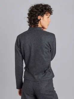 Dark Grey Wool Fifre Jacket<agnès b. Online
