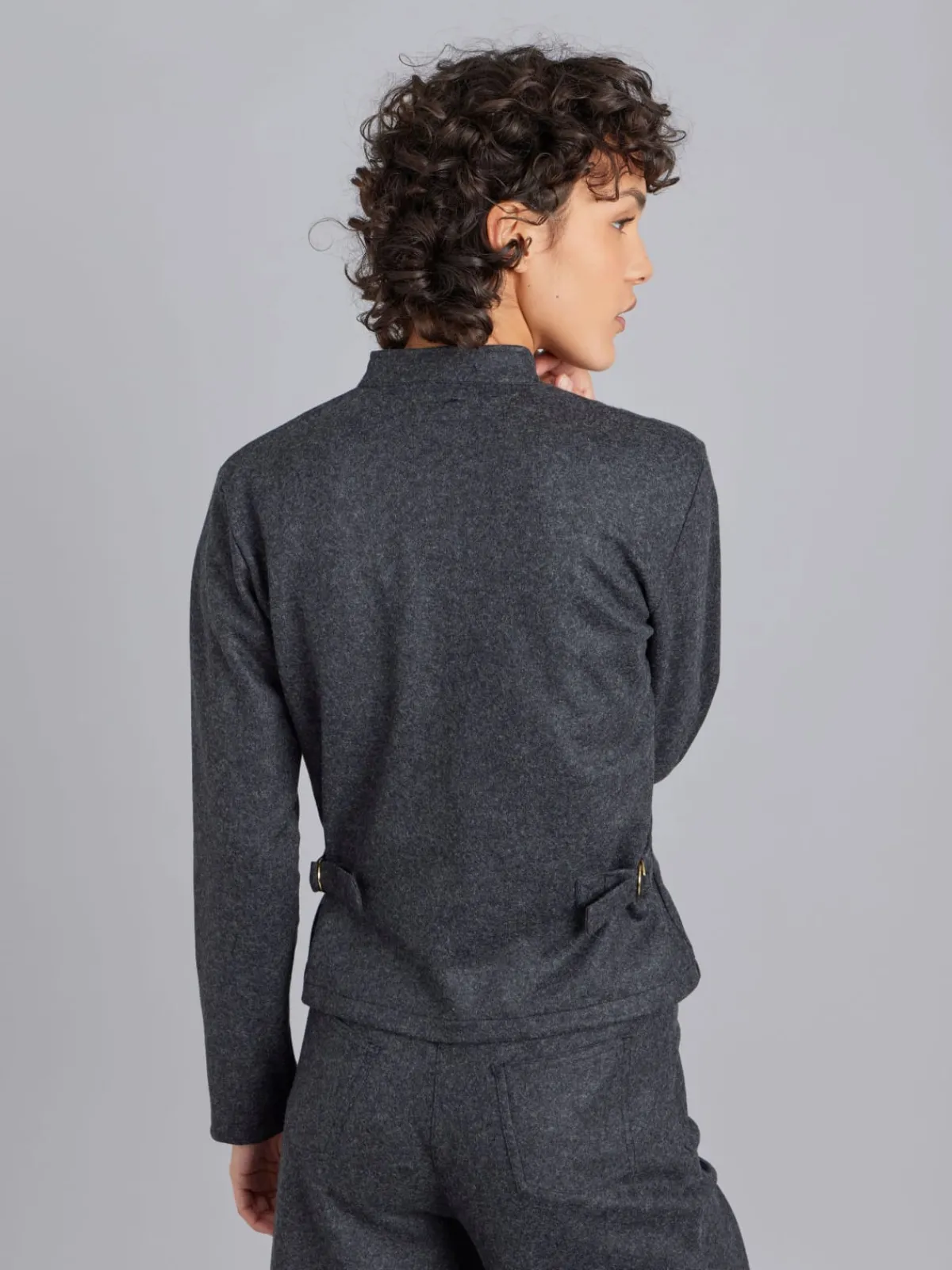 Dark Grey Wool Fifre Jacket<agnès b. Online