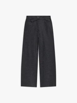 Dark Grey Wool High-waisted Ylenia Pants<agnès b. Sale