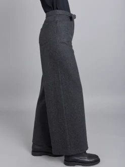 Dark Grey Wool High-waisted Ylenia Pants<agnès b. Sale