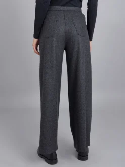 Dark Grey Wool High-waisted Ylenia Pants<agnès b. Sale