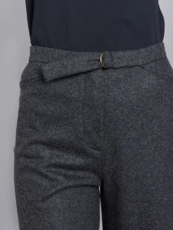 Dark Grey Wool High-waisted Ylenia Pants<agnès b. Sale