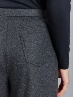 Dark Grey Wool High-waisted Ylenia Pants<agnès b. Sale