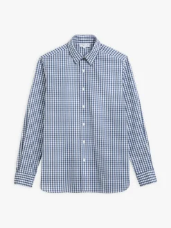 Denim Cotton Checked Shirt<agnès b. Outlet
