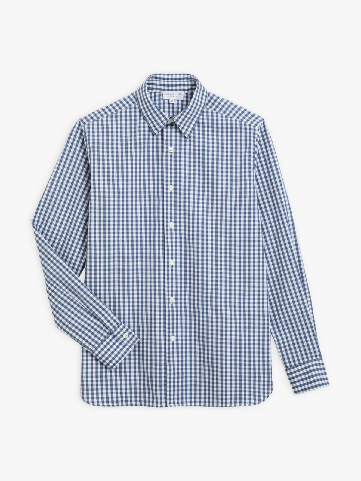 Denim Cotton Checked Shirt<agnès b. Outlet