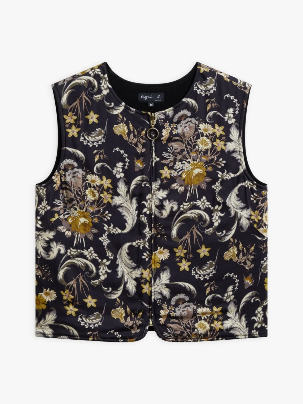 Floral Print Reversible Vest<agnès b. Shop
