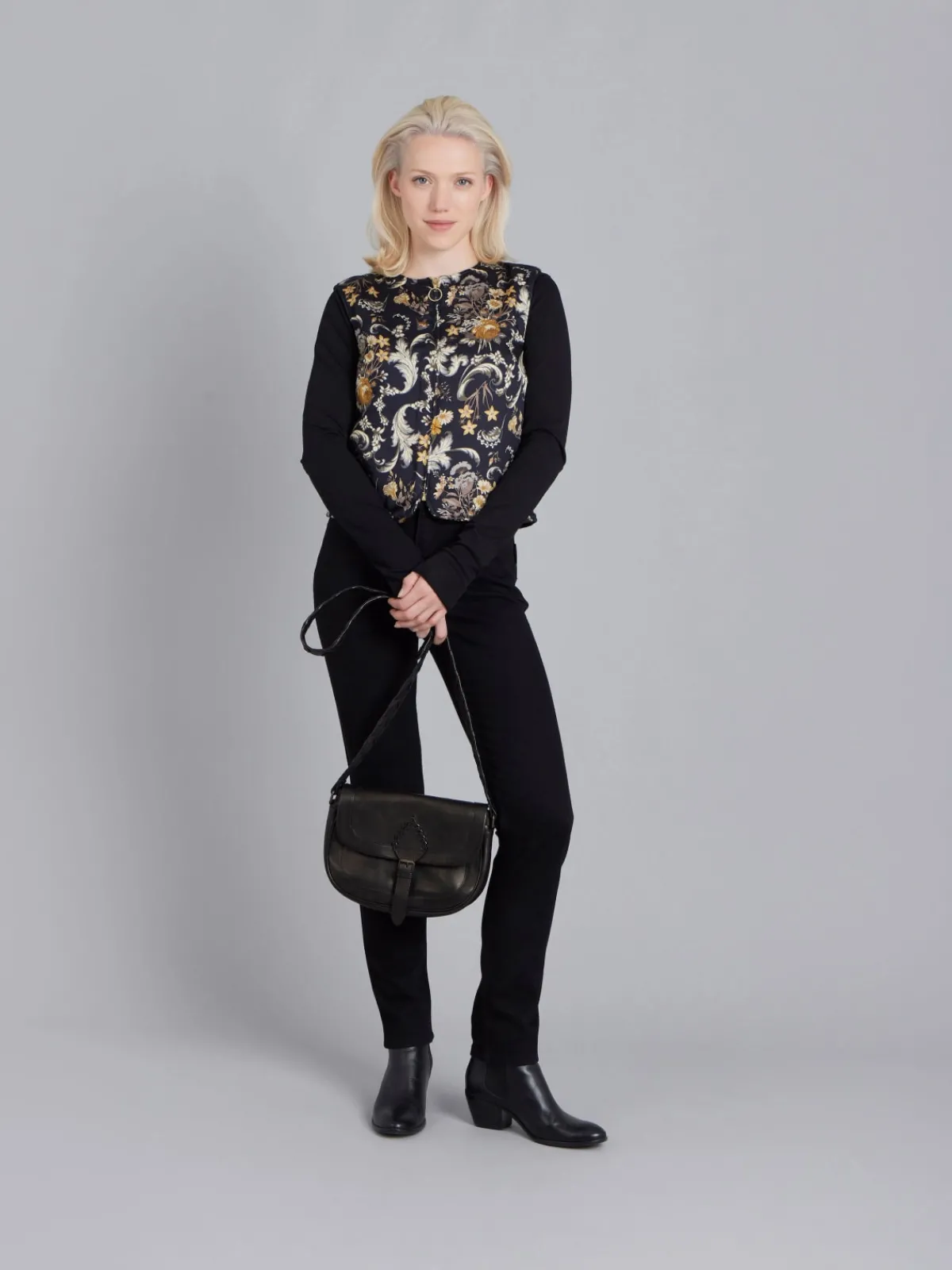 Floral Print Reversible Vest<agnès b. Shop