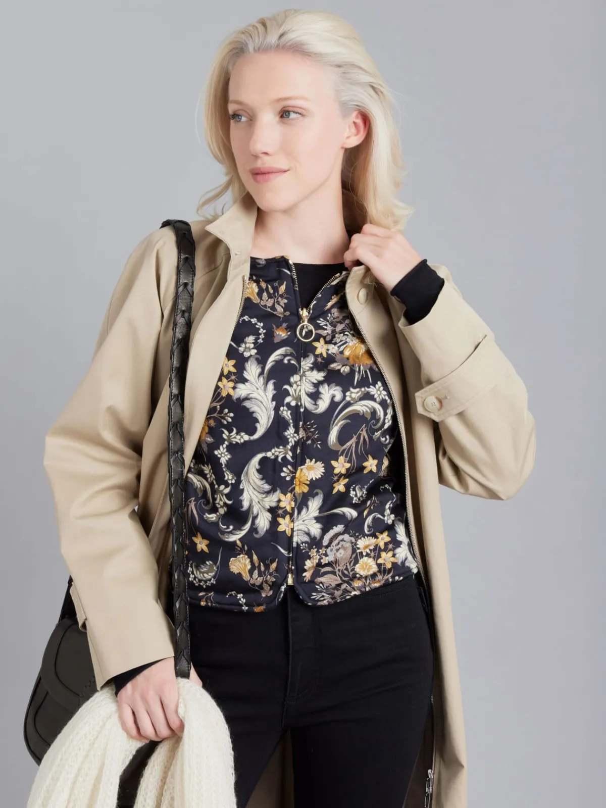 Floral Print Reversible Vest<agnès b. Shop