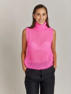 Fuchsia Mohair Declic Sweater<agnès b. Cheap