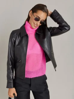 Fuchsia Mohair Declic Sweater<agnès b. Cheap