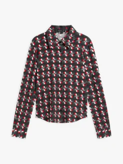 Geometric Print Jersey Boys Shirt<agnès b. Flash Sale