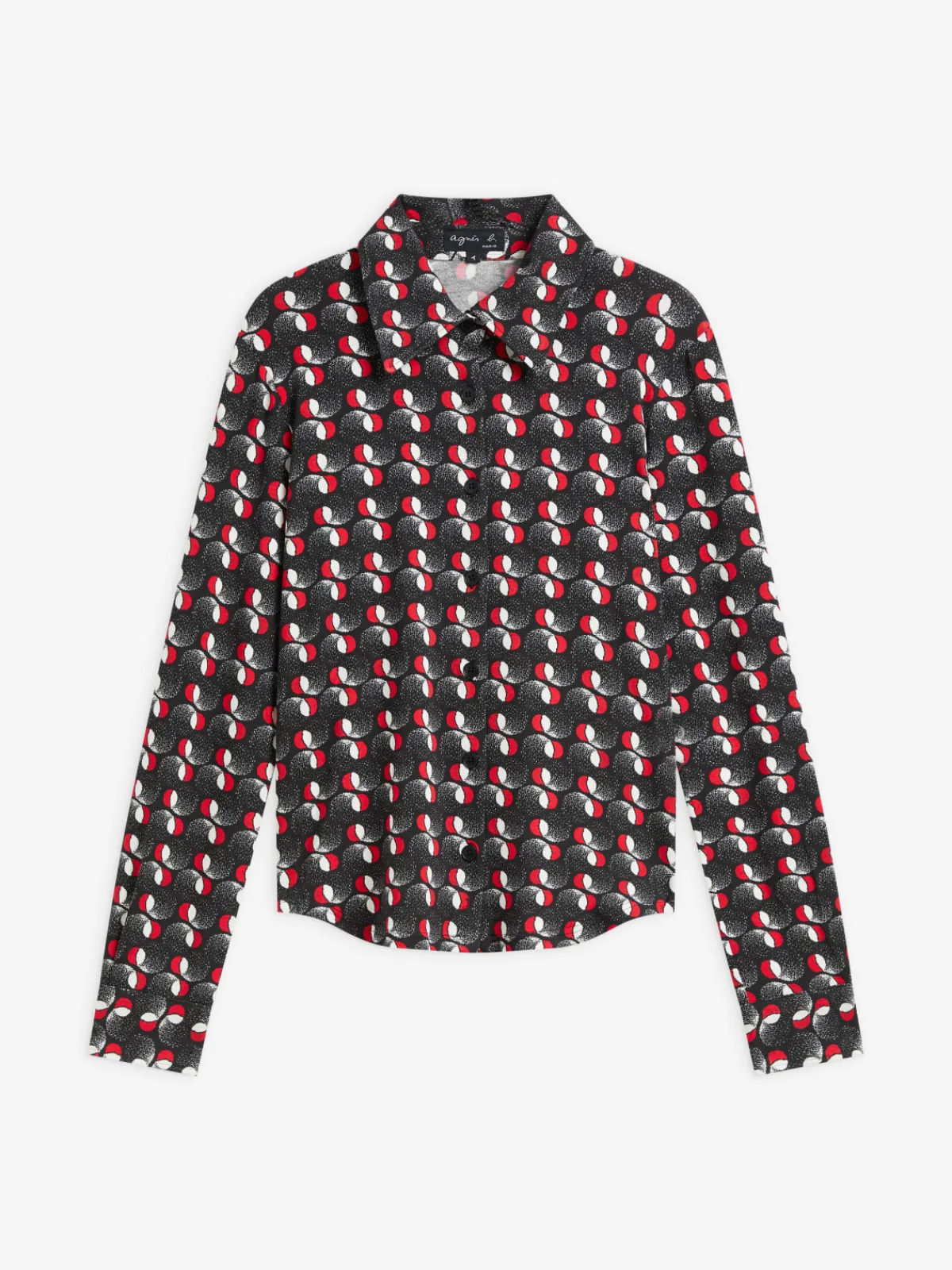 Geometric Print Jersey Boys Shirt<agnès b. Flash Sale
