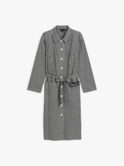 Gingham Check BB Cotton Shirt Dress<agnès b. Hot