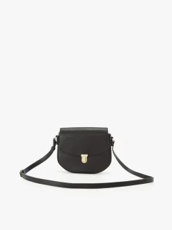 Grained Leather Horizontal Bag<agnès b. Outlet
