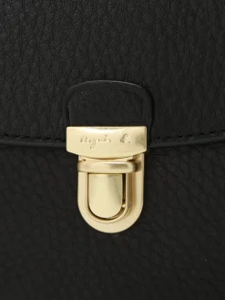 Grained Leather Horizontal Bag<agnès b. Outlet