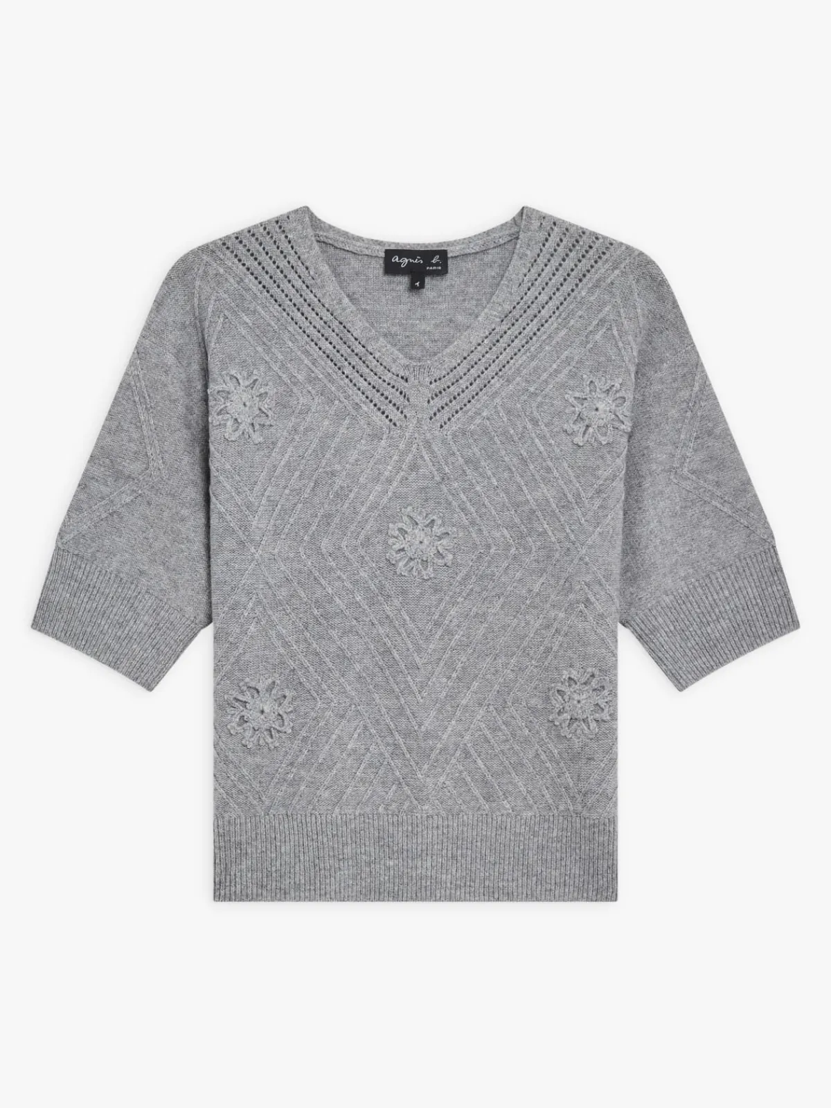 Gray Merino Wool Sweetie Sweater<agnès b. Cheap
