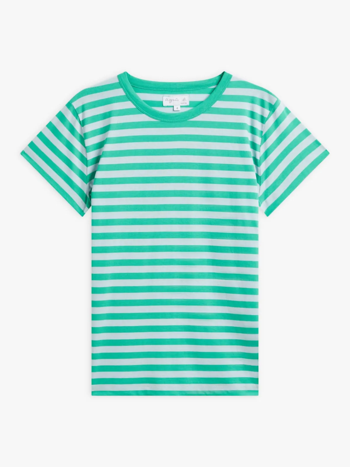 Green Cotton Brando 12/12 Striped T-shirt<agnès b. Hot