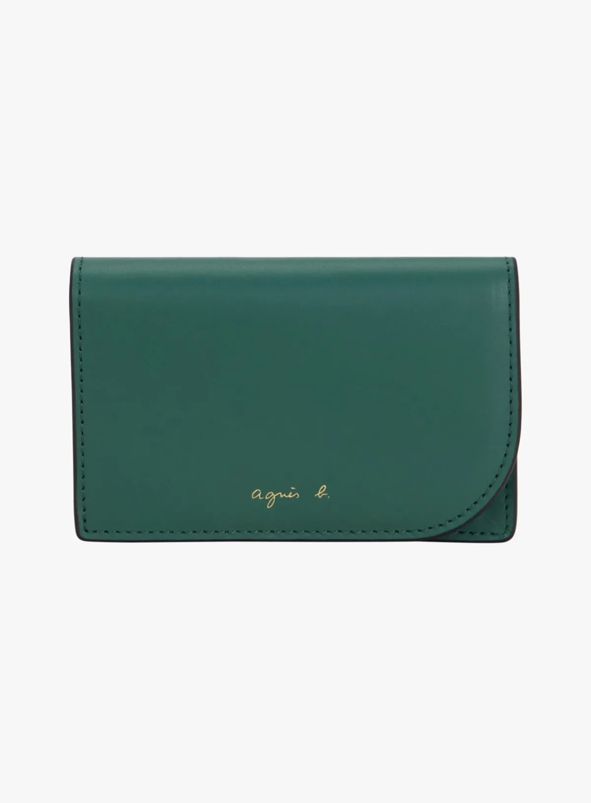 Green Leather Card Case<agnès b. Best Sale