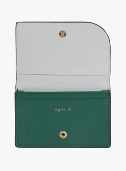 Green Leather Card Case<agnès b. Best Sale