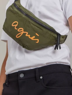 Green Nylon Bum Bag<agnès b. Fashion