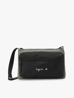 Green Polyester Shoulder Bag<agnès b. Hot