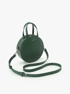 Green Round Leather Bag<agnès b. Outlet
