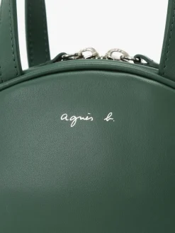 Green Round Leather Bag<agnès b. Outlet