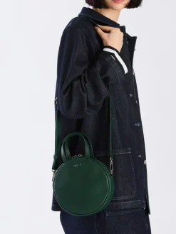 Green Round Leather Bag<agnès b. Outlet