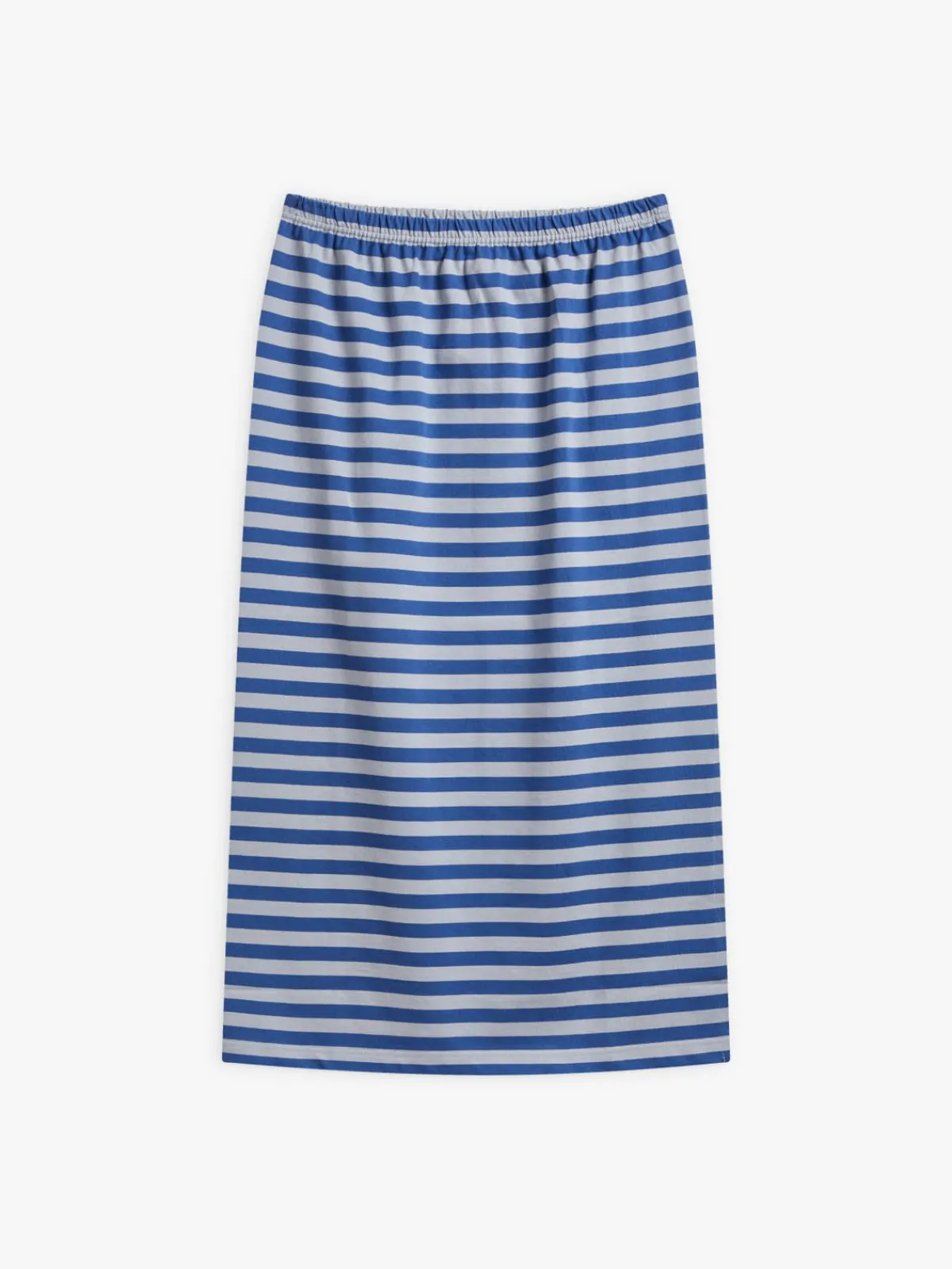 Grey And Blue Cotton 12x12 Striped Tuyau Skirt<agnès b. Best Sale