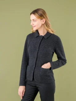 Grey Clifford Cashmere Jacket<agnès b. Store