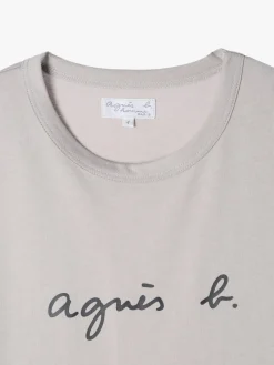 Grey Cotton Brando T-shirt With Logo<agnès b. Best Sale