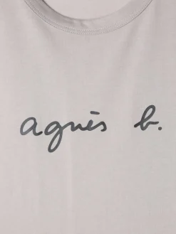 Grey Cotton Brando T-shirt With Logo<agnès b. Best Sale