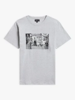 Grey Cotton Jersey Brando T-shirt With Artist Alain Dister<agnès b. New