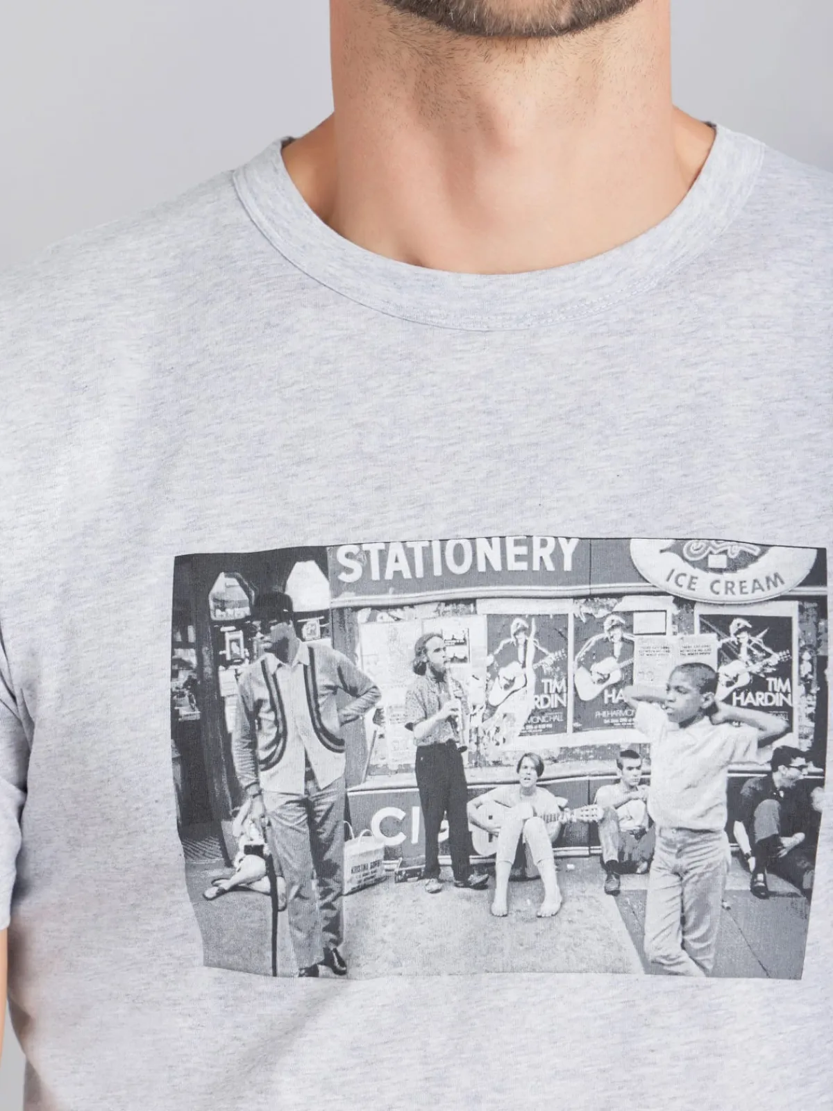 Grey Cotton Jersey Brando T-shirt With Artist Alain Dister<agnès b. New