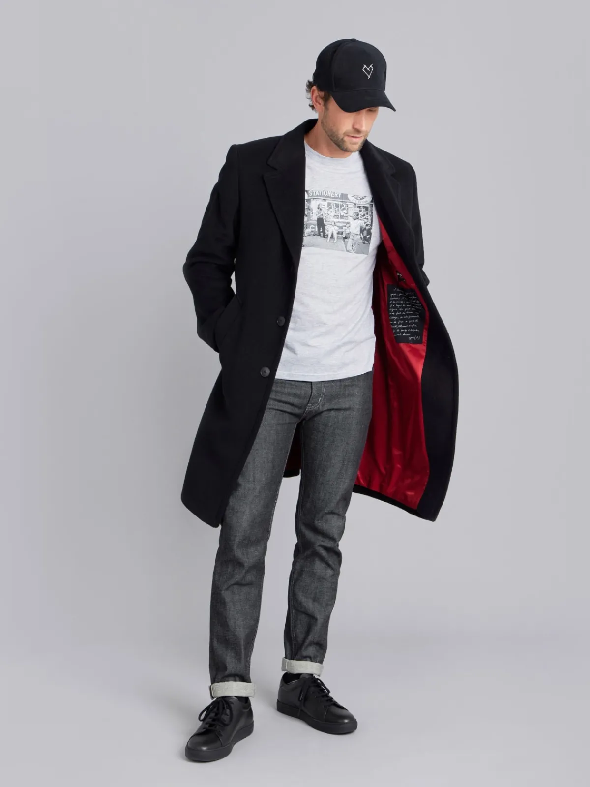 Grey Cotton Jersey Brando T-shirt With Artist Alain Dister<agnès b. New