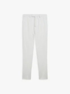 Grey Cotton Vertical Striped Jamming Pants<agnès b. Hot
