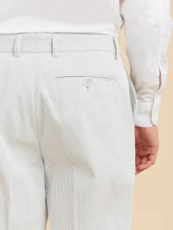 Grey Cotton Vertical Striped Jamming Pants<agnès b. Hot